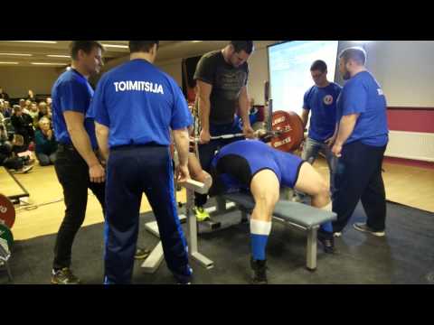 272,5 kg 600lbs IPF benchpress