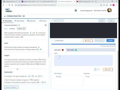 Python Coding Practice 2d Ccbp4 Nxtwave Python Viral Coding
