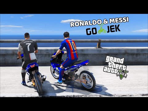 RONALDO DAN MESSI JADI GOJEK - GTA 5 MOD