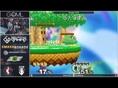 GOML 2015 - EMG | n0ne (Falcon) vs EMG | Sauc3 (Fox) - SSBM Singles Top 16
