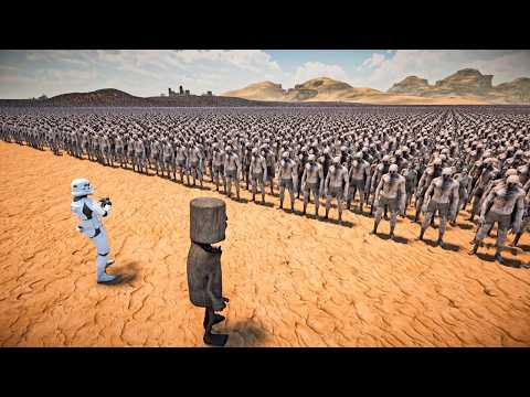 TUNG TUNG SAHUR & STORMTRROOPER VS 1,000,000 ZOMBIES - Ultimate Epic Battle