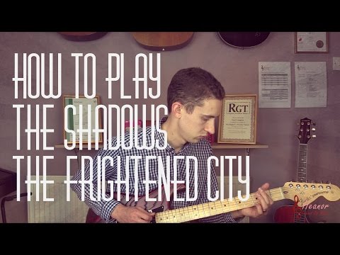 How to play the Frightened City by the Shadows - Guitar Lesson Tutorial