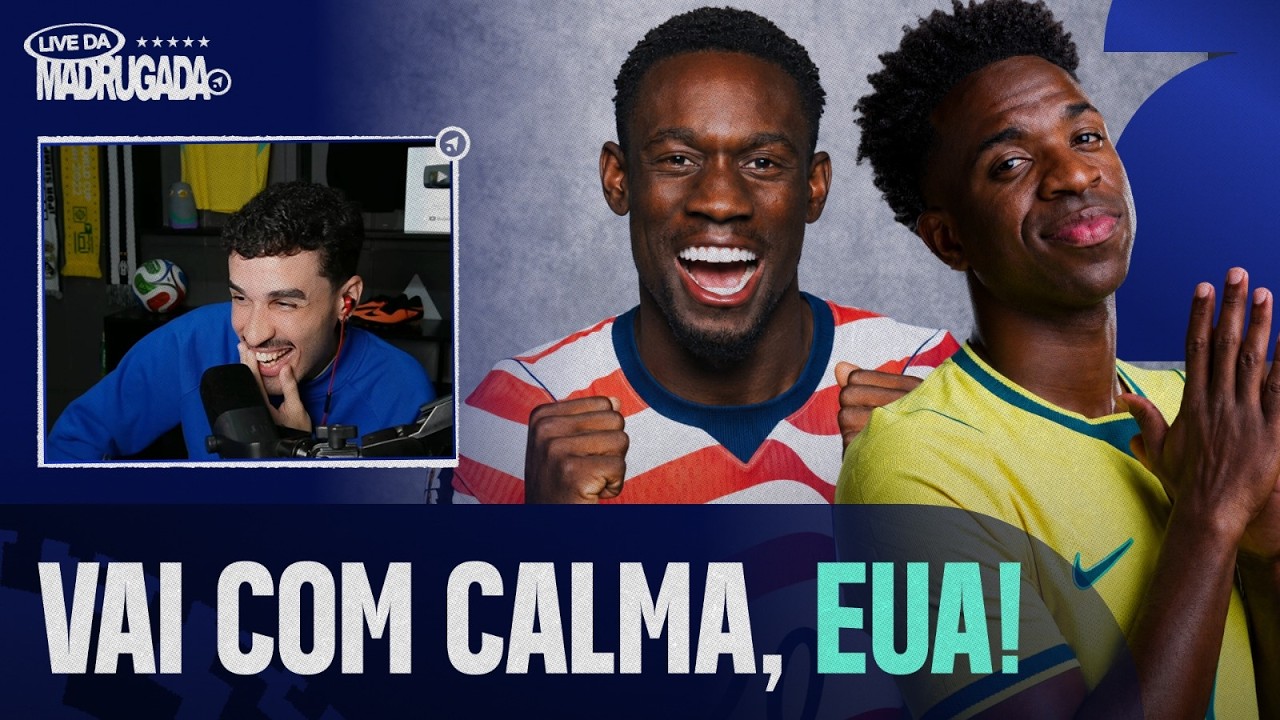 HOJE TEM BRASIL! ESTADOS UNIDOS ATROPELA PARAGUAI NO ÚLTIMO JOGO DO DIA | LIVE DA MADRUGADA