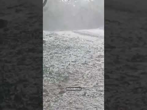 Granizo destrói lavouras na Serra Gaúcha