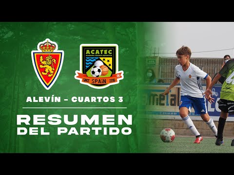 RESTV / Real Zaragoza 8 - Acatec 0 / ALEVÍN / 1/4 final - Fase ORO