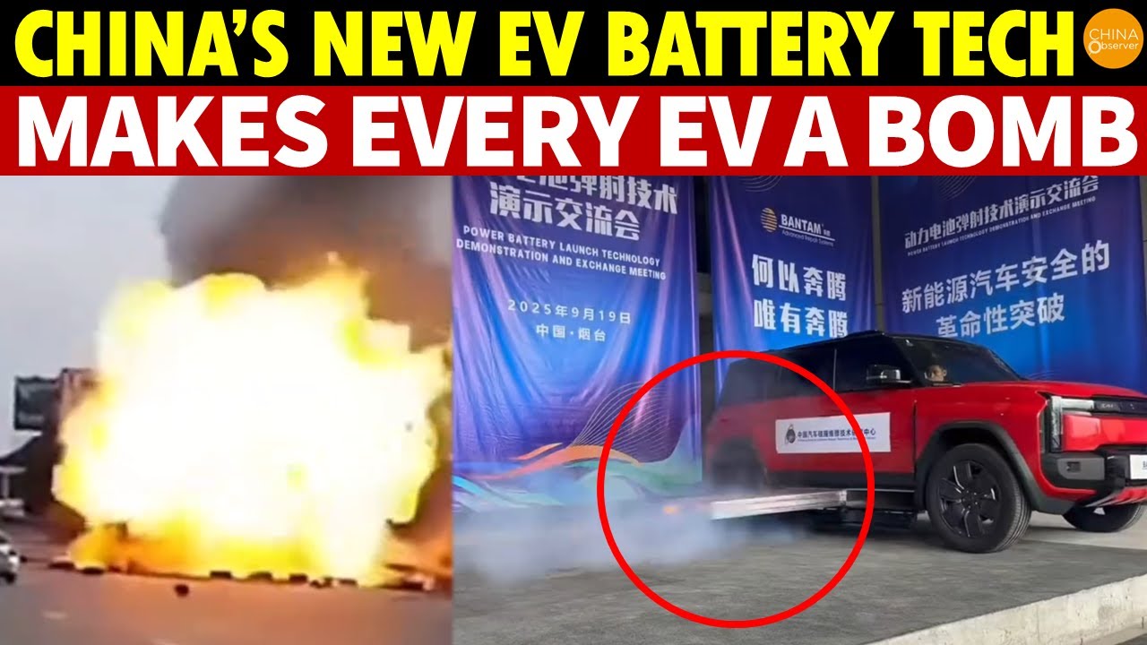 Shocking! China’s New EV Battery Ejection Tech Turns Every Electric Car Into a Moving Bomb