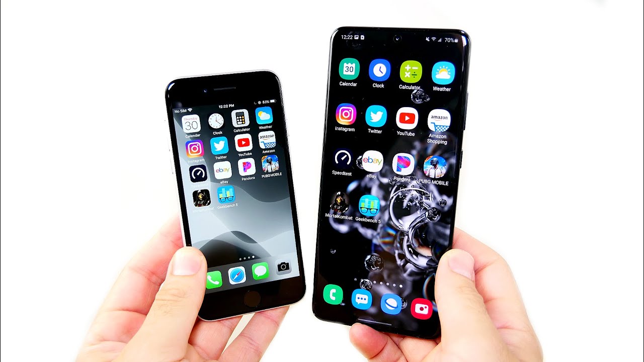 iPhone SE 2020 vs Galaxy S20 Ultra Speed Test!