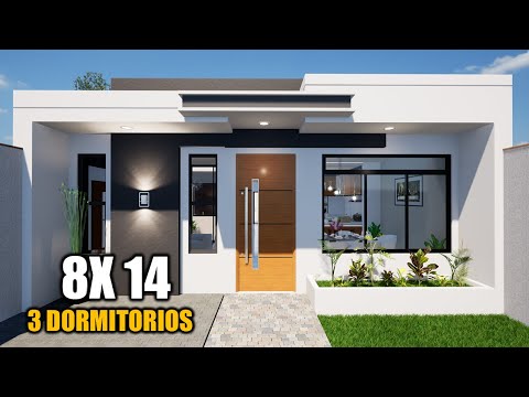 CASA ECONÓMICA, HERMOSA Y MODERNA 8X14 ( LUIS ARQ) 2025