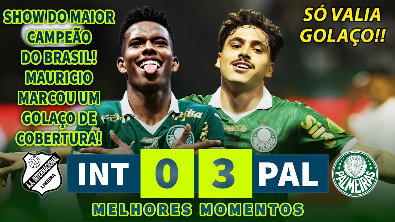 SHOW DO MAIOR CAMPEÃO DO BRASIL | Inter de Limeira x Palmeiras | Melhores Momentos | Paulistão 2025