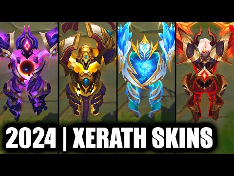 ALL XERATH SKINS SPOTLIGHT 2024 | League of Legends