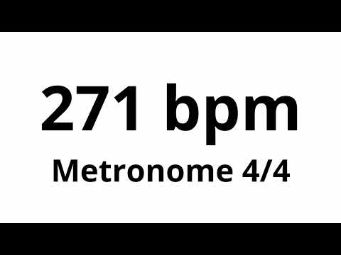 271 bpm tempo ' metronome ' 4/4