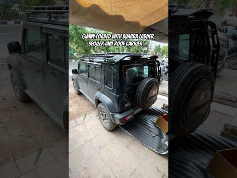 Suzuki Jimny Transformed | Bimbra4x4 Spoiler, Roof Carrier & Ladder Installed.