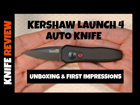 Kershaw Launch 4 AUTO Knife (7500BLK) : Unboxing & First Impressions