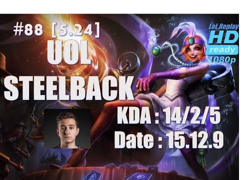 15.12.9 Unicorns of Love Steelback Bot lane Ad Carry Jinx(vs Kalista) Hardcarry [1080p]#88
