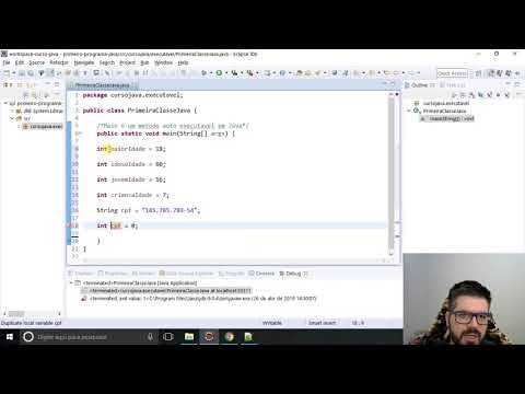 Curso de Java #40 - Estrutura de declaração de variáveis