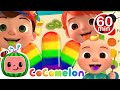 The Colors Song (with Popsicles) | 1 Hour of CoComelon Songs | Moonbug Kids - Color Time