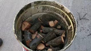 how to make charcoal for Kamado Grill - smothering method