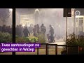 Twee aanhoudingen na ongeregeldheden bij brand Wezep
