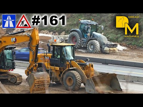 Bagger bauen neue Autobahn A7 Elbtunnel Autobahnbaustelle im großen Stil #161 Hamburg-Othmarschen 🚧