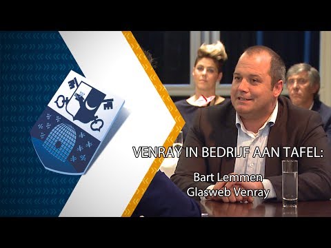 Venray in bedrijf aan tafel: Bart Lemmen - Glasweb Venray - 17 juni 2017 - Peel en Maas TV Venray