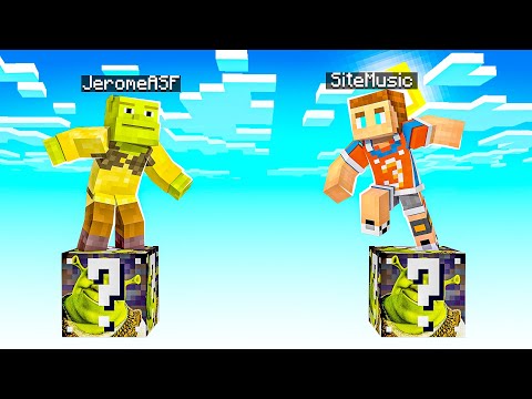 JeromeASF - Shrek And Mario Lucky Block Sky Wars In Minecraft