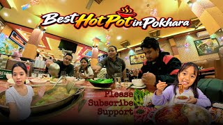With Om gurung & Manisha gurung Family // hot pot // Chinese Restaurant Pokhara 