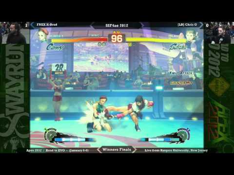 Apex 2012 - SSF4ae 2012 WF - FNEX K-Brad VS [LB] Chris G