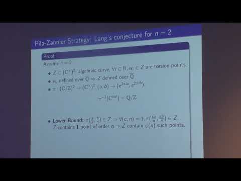 Functional transcendence and arithmetic applications  – Jacob Tsimerman – ICM2018