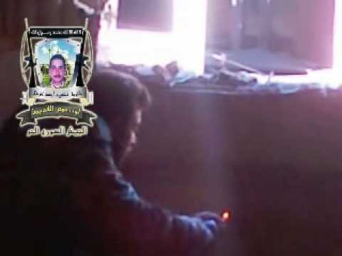 استهداف أحد معاقل النظام بقنابل محلية الصنع من قبل كتيبة الشهيد أحمد عودة في دير بعلبة في حمص