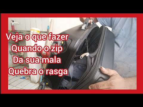 Como trocar zíper de mala