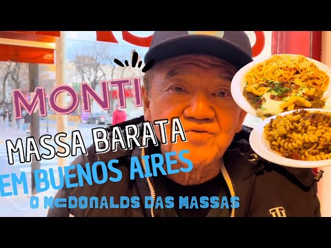 Massas Baratas e rápidas em Buenos Aires,  Monti , conhecido como McDonalds  de massas em BA.