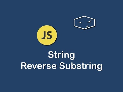 string reverse substring in javascript