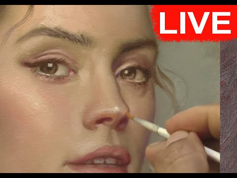 Live oil painting - Daisy Ridley