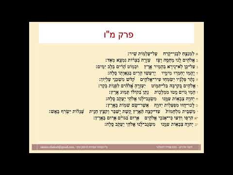 תהילים פרק מו, Psalm 46 נוסח ספרדי ירושלמי