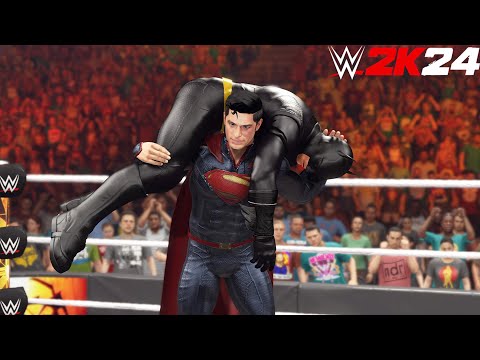 Superman Vs Batman | Top DC vs Marvel Superheroes - WWE 2K24 - PS5 [4K 60FPS]