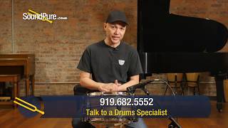 Video thumbnail for Ludwig 6.5x14 Raw Brass Phonic Snare Drum Quick 'n' Dirty by soundpurestudios