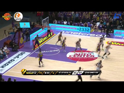Patrick Miller Assists in Hapoel Unet-Credit Holon vs. Irony Ness-Ziona