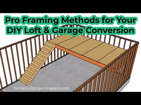 DIY Garage Loft Construction - From Simple Framing Methods to a Full Apartment With Plumbing!