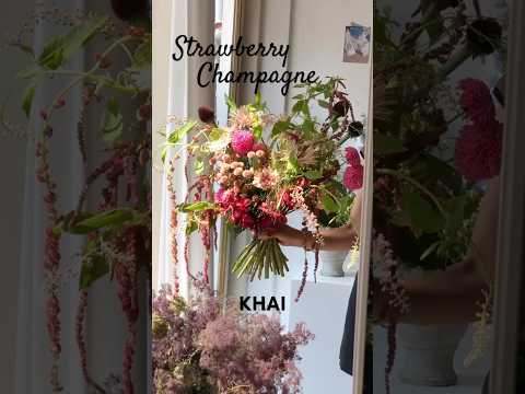 Strawberry Champagne (2025) 🍾🍓 #flowers #kxinoir #꽃 #florist #strawberry #champagne