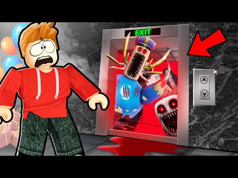 ROBLOX CHOP AND FROSTY PLAY SCARY ELEVATOR WITH BARRY
