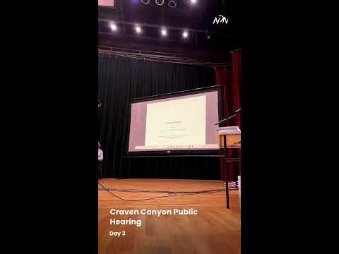 Day 3: Craven Canyon Public Hearing