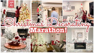 🎄CHRISTMAS DECORATING MARATHON | CLEAN AND DECORATE WITH ME FOR CHRISTMAS | COZY CHRISTMAS DECOR