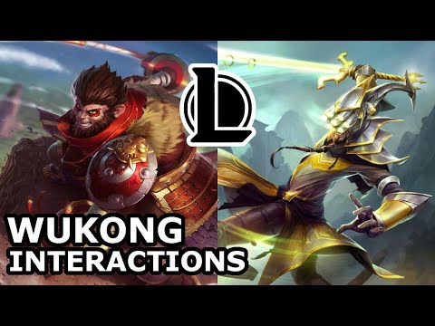 Wukong Interactions with Other Champions | A LITTLE REBELLIOUS AGAINST YI | League of Legends Quotes