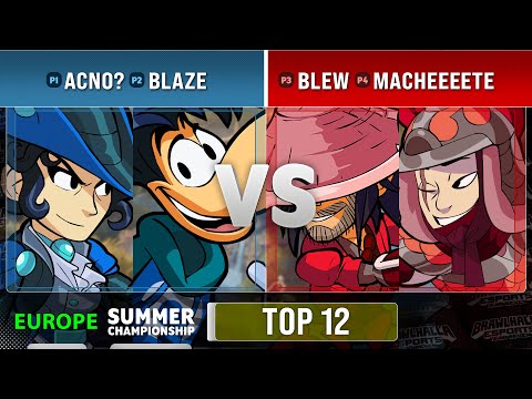 Acno? & Blaze VS Blew & Macheeeete - Top 12 - EU - Summer Championship 2022 - Doubles