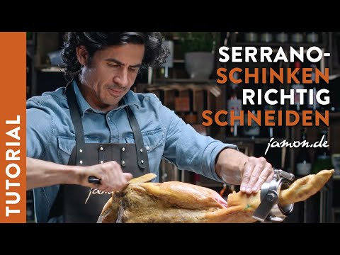 Serrano-Schinken richtig schneiden | Anleitung von jamon.de