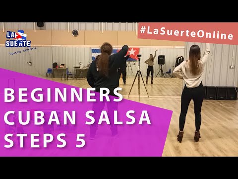 Beginners Cuban Salsa Steps Course - Class 5 (Exhibela crossing)