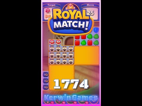 Royal Match Level 1774 - No Boosters Gameplay