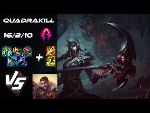 JUNGLE Kayn vs Jayce [QUADRAKILL] - NA Grandmaster Patch 25.24