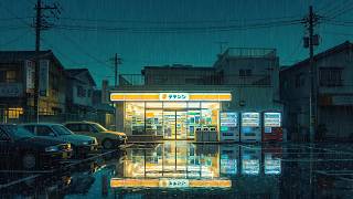 90's Nostalgic Rainy Town 🌙 Chill Music Lofi Rain Hip Hop Beats for Deep Relaxation