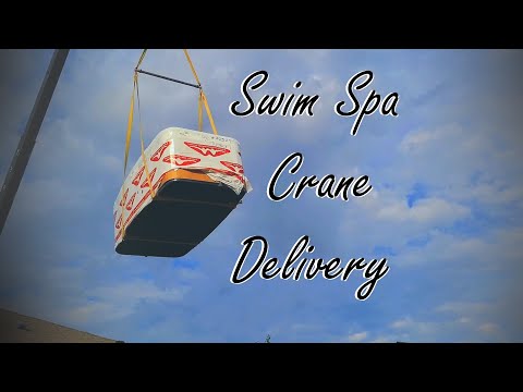 Swim Spa Crane Delivery